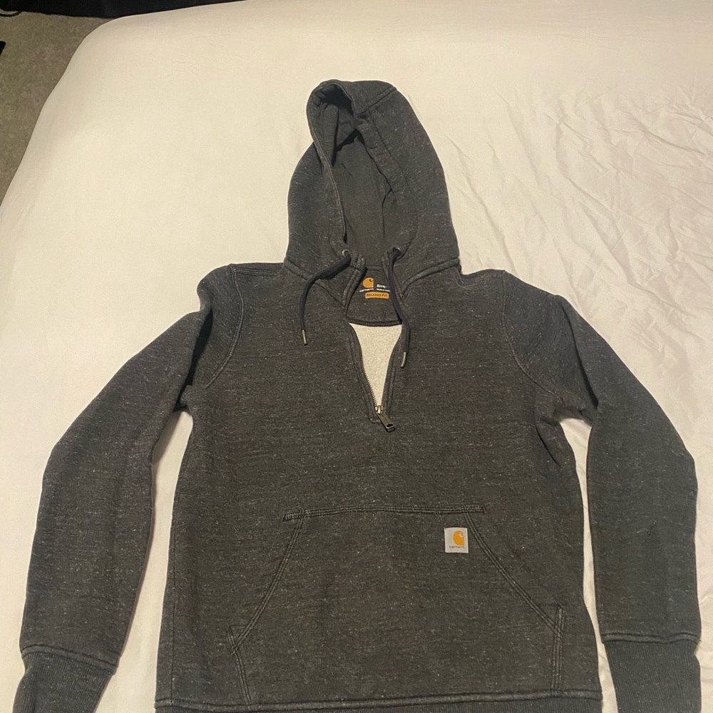 Carhartt Charcoal Zip-Up Hoodie